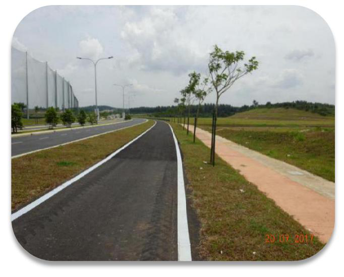 Completed road featured in the HKS company profile